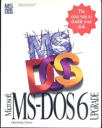 MS DOS 6 Upgrade On 3.5 Disks Microsoft Vintage Operating System Factory Sealed