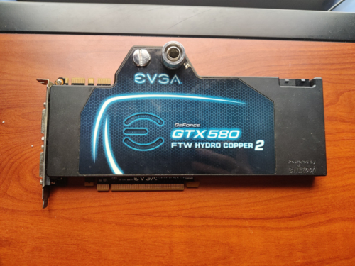 EVGA Nvidia GTX 580 FTW Hydro Copper 2 PCIe GPU w/ Water Block 03G-P3-1591-AR