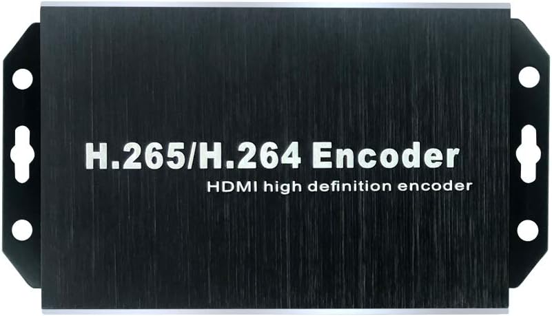 EXVIST H.265 1080P 60FPS PoE HDMI Video Encoder w/HDMI I/O, Audio I/O, Supports HLS RTMP RTSP SRT UDP, Compatible with ONVIF/Hikvision, for IPTV Live Streaming to YouTube Facebook Vimeo etc.