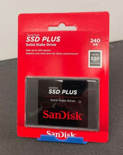 New – SanDisk SSD Plus Internal 2.5″ 240GB Solid State Drive SDSSDA-240G-G26