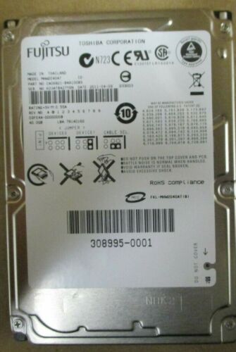 Fujitsu – MHW2040AT / CA06821- 2.5inch, 4200RPM, 40GB Mobile HDD