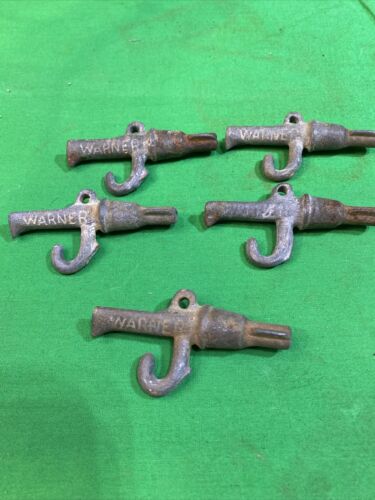 Vintage Lot of 5 Warner Cast Iron Maple Syrup Tap Old Primitives Sap Antique