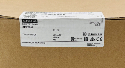 Siemens 6AV2124-0GC01-0AX0 | 6AV21240GC010AX0 SIMATIC HMI TP700 Comfort Panel 7″