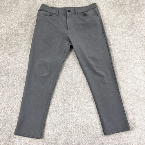 PUBLIC REC Workday Pants Mens 34 x 30 Gray Performance Golf 5-Pocket 36×28 Fit*