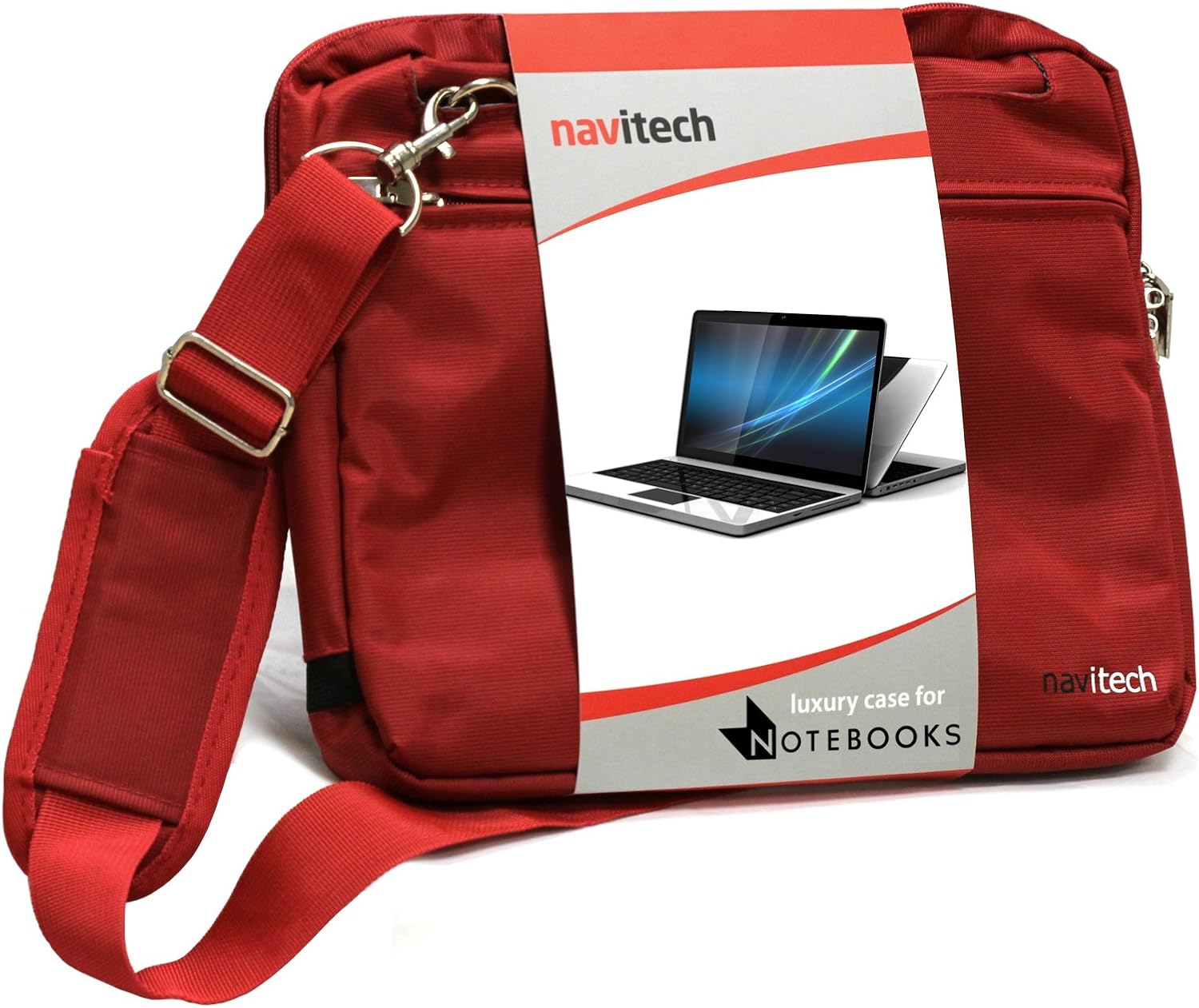 Navitech Red Laptop/Notebook/Ultrabook Case/Bag Compatible With Sony VAIO FIT 13A / VAIO Duo 13 Slider/VAIO Pro 13 / VAIO FIT 14A / VAIO FIT 15A