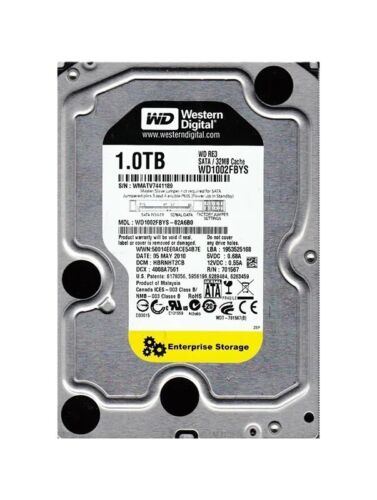 Western Digital WD1002FBYS 3.5″ 1TB 7200RPM 32MB SATA 3Gb/s Internal Hard Drive