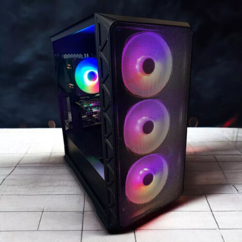 RGB Gaming Desktop Computer i7 16GB RAM SSD+HDD 1TB Drive GTX 1070 8GB