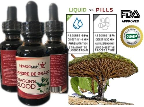 Natural Sangre De Grado 100% Pure Dragon’s Blood Tree Sap Liquid Herbal 1 Bottle