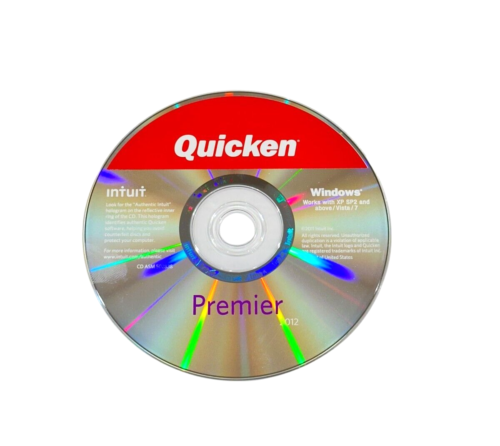 Intuit Quicken Premier 2012 For Windows XP/SP2 & Above/Vista/7