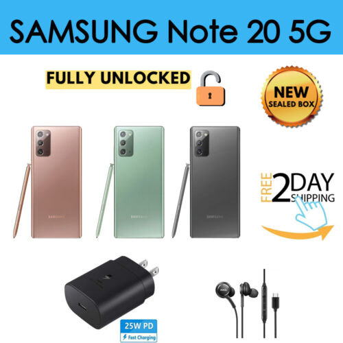 Samsung Galaxy Note 20 5G SM-N981U 8+128GB Factory Unlocked Sealed New US STOCK