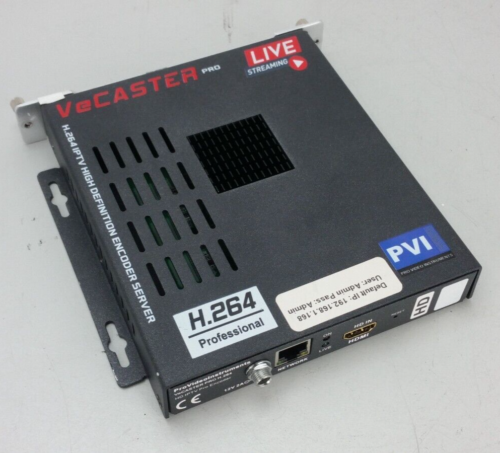 ProVideoInstruments VECASTER H.264 IPTV HIGH DEFINITION ENCODER SERVER