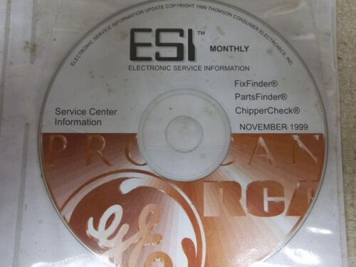 ESI Service Data Repair CD Service Center Information November 1999 *FREE SHIP*