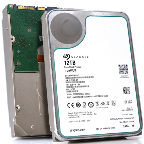 Seagate IronWolf 12TB HDD ST12000VN0007 7.2K RPM SATA 6Gb/s 256MB 3.5″ NAS