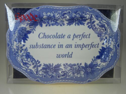 Spode Blue Room Mini Platter (Chocolate a Perfect Substance) NEW IN BOX