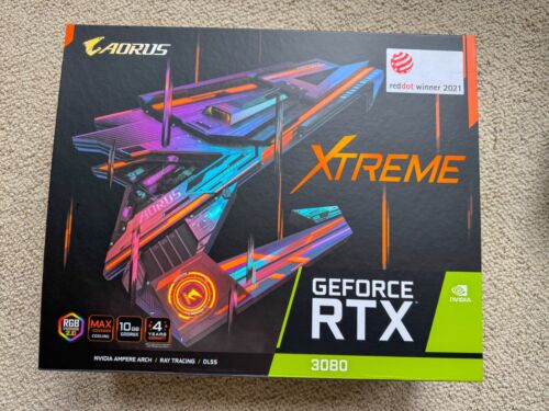 AORUS Nvidia GeForce RTX 3080 XTREME 10G Graphics Card – works great! 2