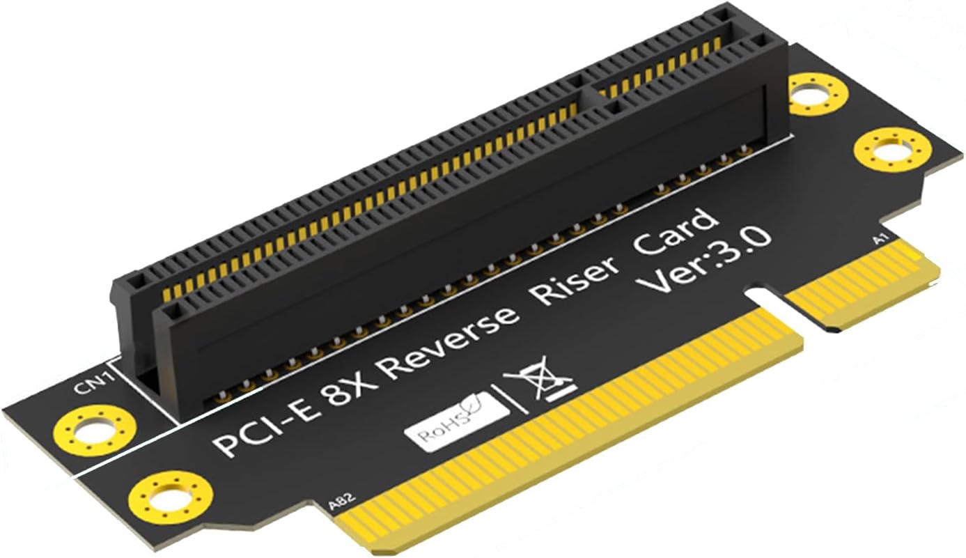 PCIE 1X 8X 16X Risers Card 90 Degree Adapters Card PCIE Extenders Extension Card for 1U/2U Computer Server Desktop