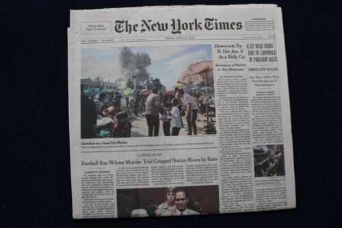 2024 APRIL 12 NEW YORK TIMES -A.T.F. RULE SEEKS END TO LOOPHOLE IN FIREARM SALES