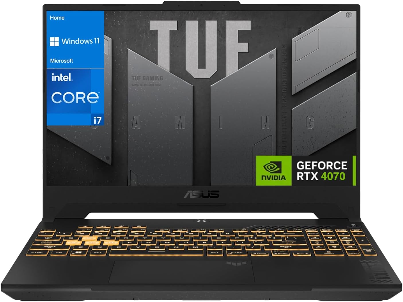 ASUS TUF 15.6 i7 RTX 4070 Gaming Laptop, 15.6″ FHD 144Hz Display, Intel Core i7-13620H (Beats Intel i9-12900), NVIDIA GeForce RTX 4070, 64GB DDR5 RAM, 4TB SSD, RGB Backlit KB, Windows 11 Home