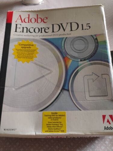 Adobe Encore DVD Full Version for Windows – Mint Condition