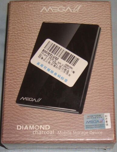 MegaU Diamond Charcoal Mobile Storage Device MU250DC 320GB USB 2.0 new Mega U