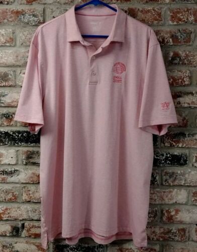 Men’s Johnnie-O Dell Technologies World Golf Championships Pink Polo Shirt XXL