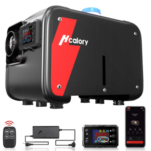 HCALORY 8KW Diesel Air Heater W/ bluetooth & 110V AC Adapter For Car RV Camper