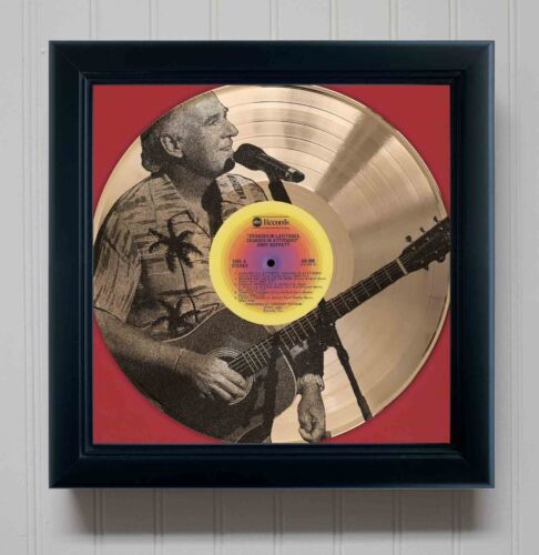 Jimmy Buffett Changes In Latitudes Gold Record Etched LP Shadowbox Display