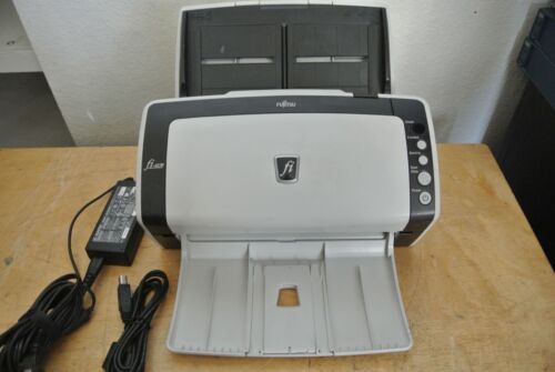 FUJITSU FI-6130Z PA03630-B055 USB COLOR DUPLEX DOCUMENT ADF SCANNER WITH CABLES