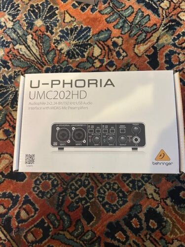 Behringer U-Phoria UMC202HD 2-Channel USB Audio Interface