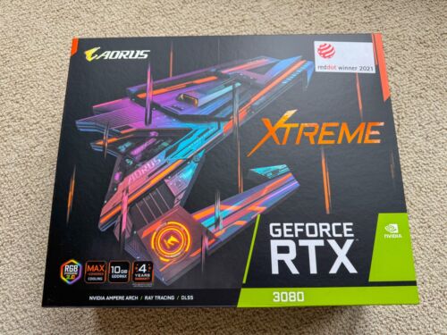 AORUS Nvidia GeForce RTX 3080 XTREME 10G Graphics Card – works great! 3