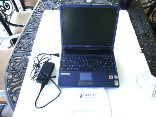 Museum Quality Model PR-1 Pre Production Prototype Sony Vaio Laptop & Charger