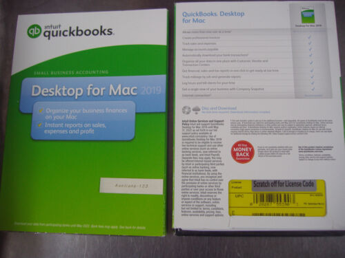 NTUIT QUICKBOOKS DESKTOP FOR MAC 2019 DVD RETAIL BOX VERSION =PERMANENT LICENSE=