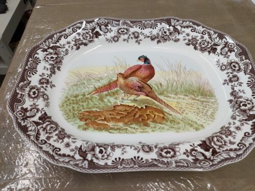 Spode woodland Large 19″ platter- pheasant