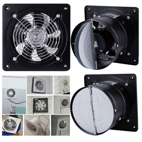 US 4~8” Exhaust Fan Ventilation Extractor Fan Wall-Mounted Blower Anti-backflow