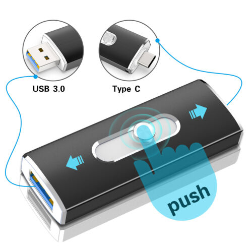 32G 64G 128G Type C USB 3.0 Flash Drive OTG Memory Stick Pen Drive 2-in-1 U Disk