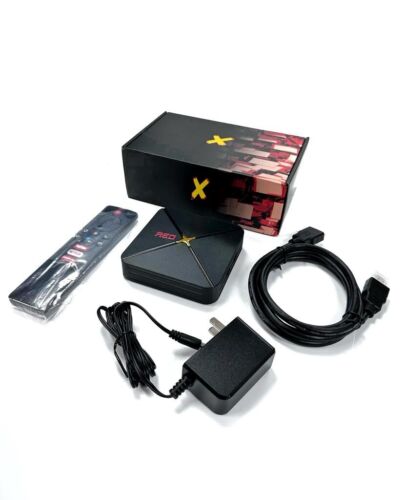 2024 Red X Quad-Core 4K IPTV+Android 13 TV Box Media Player 8G/8G Wifi 5.0Ghz