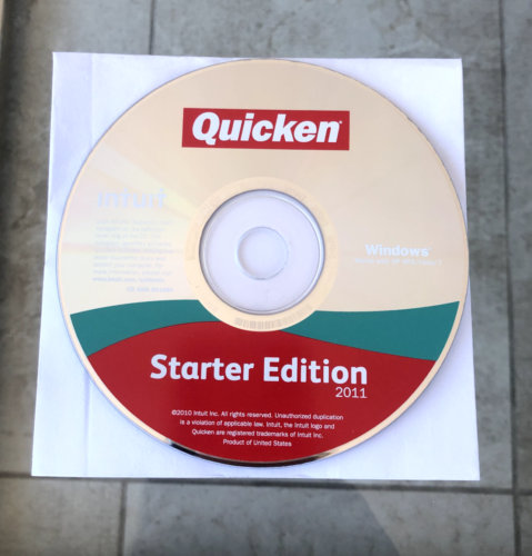 Intuit Quicken Starter Edition 2011 Windows XP/ SP2/Vista/ 7