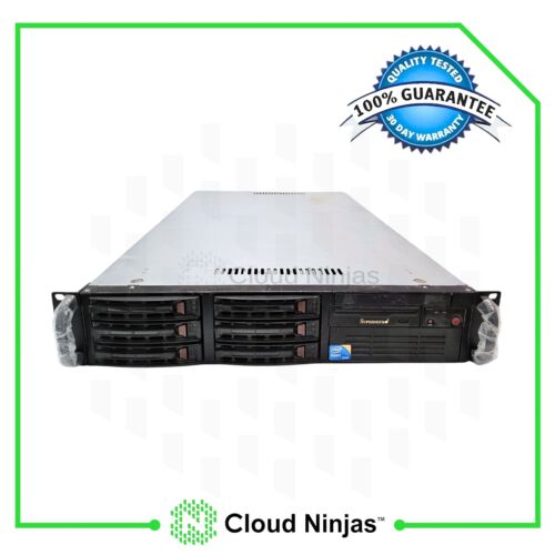 Supermicro CSE-823-X8DTE-F 6 Bay LFF 2U Barebone Server 2x Heat Sinks 650W PSU