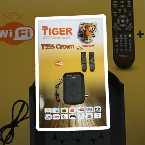 Digital Satellite Receiver SPIDER T555 Crown Ip Tv Box  ريسيفر سبايدر جديد