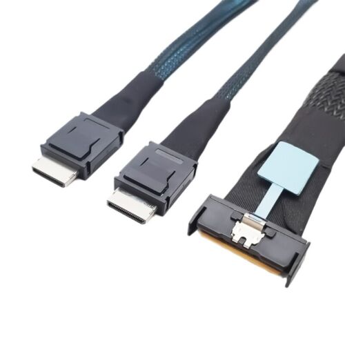 Server Maintenance Cable MCIO 8i to 2 SFF 8611 Adaptor for Efficient Networking