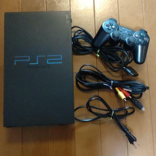 Sony PlayStation2 PS2 black SCPH-30000 Console controller Cable Working NTSC-J