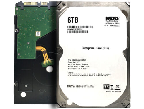 MDD 6TB 7200RPM 128MB Cache SATA 6.0Gb/s 3.5″ Internal Enterprise Hard Drive