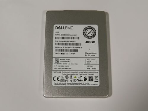 Dell/EMC 480GB SATA Solid State Drive 2.5″ 6Gb/s HFS480G3H2X069N 3397M