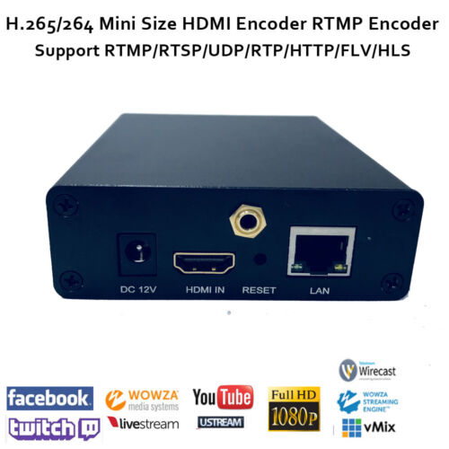 H.265/H.264 Portable HDMI Encoder support http rtsp RTMP udp for Live Streaming