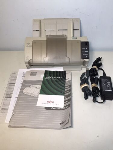 Fujitsu Scanner Fi-5110C w/Adapter, Power Cord, Booklet. Windows 8 Compatible