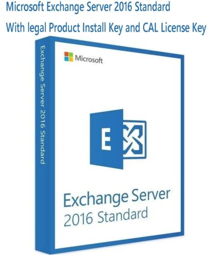 Microsoft Exchange Server 2016 Standard w 25 CALs. Important Read Description