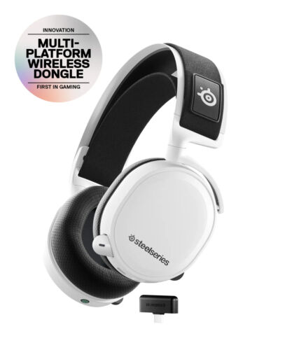 Wireless Gaming Headset – SteelSeries Arctis 7+ (White/Black)