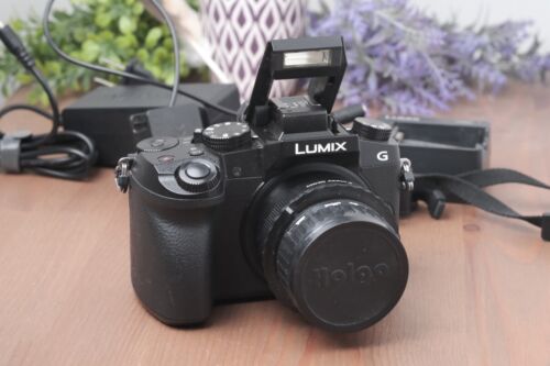 Panasonic LUMIX G7 16MP Digital SLR Micro Four Thirds Camera w/AC Adapter