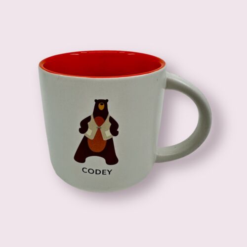 Salesforce CODEY Bear Ceramic Coffee Mug Tea Cup Computer Advertising RED