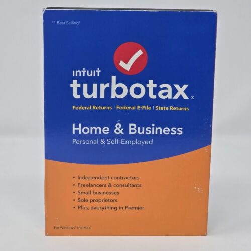 Intuit TurboTax Home & Business 2018 Windows & Mac Personal & Self Employed -New